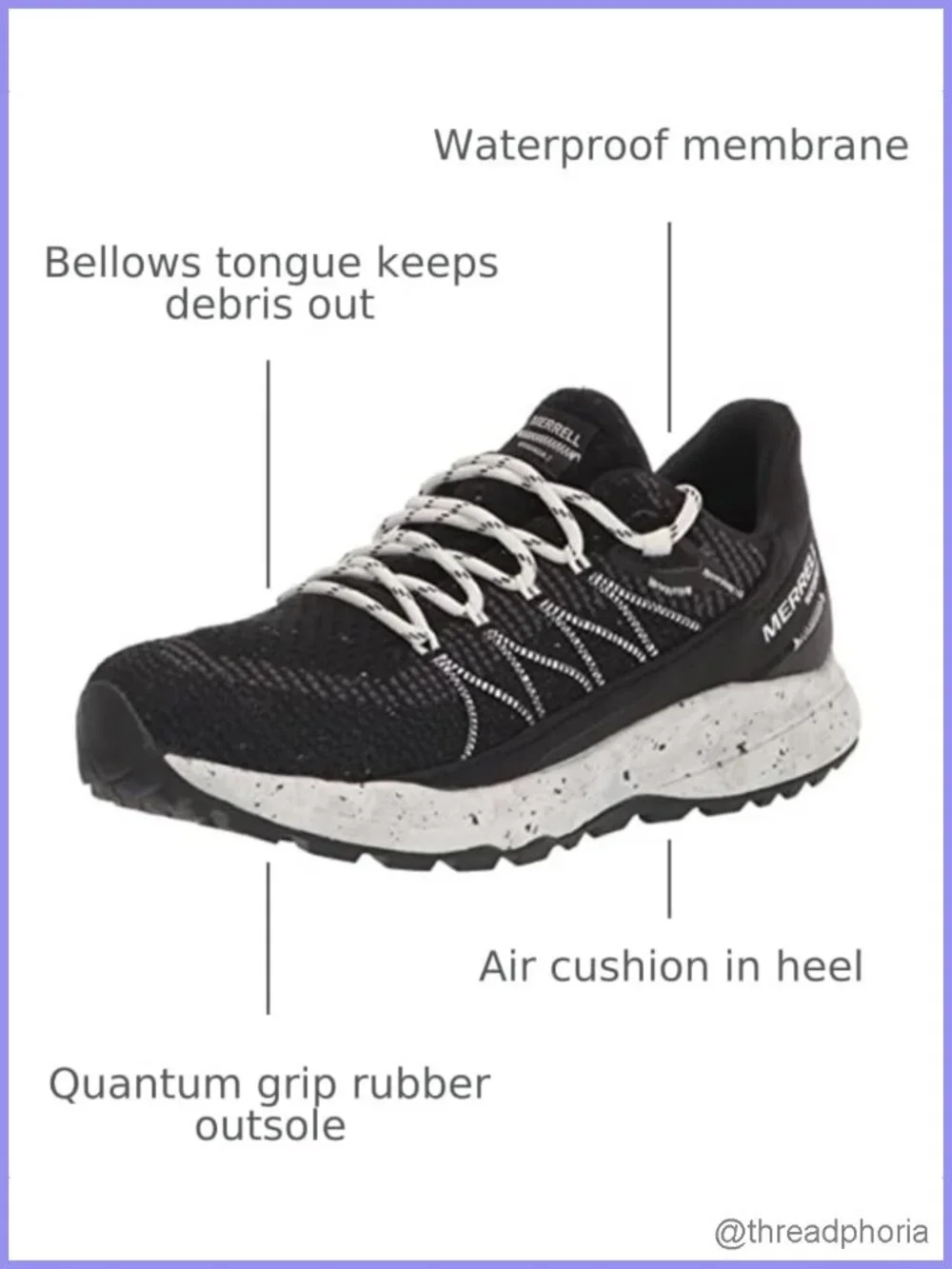 Merrell Bravada 2 Waterproof Hiking Boot – Recycled Laces, Breathable Mesh